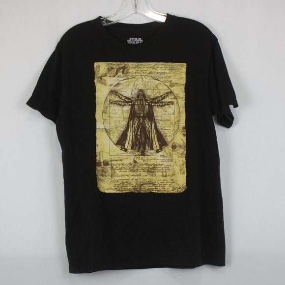 Star Wars Darth Vader Da Vinci Art Short Sleeve Shirt Color: Black  Size: MD - Picture 1 of 5